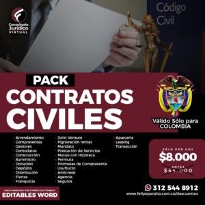 Pack de Contratos Civiles en Colombia 2025